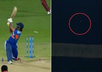 Ishan Kishan Hits a 92-Metre Six at Chinnaswamy