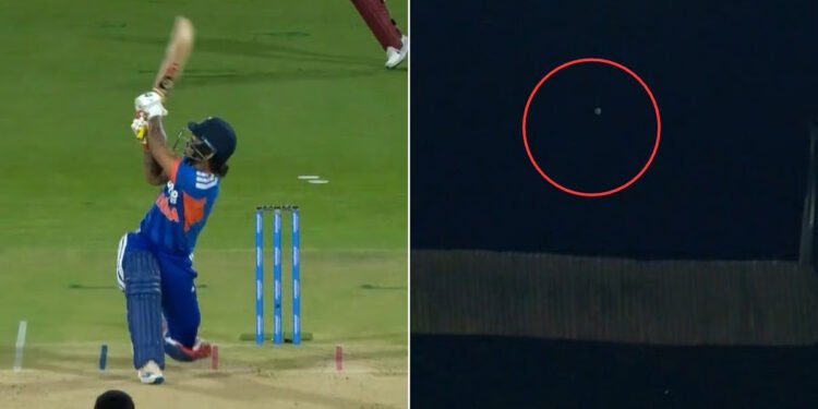 Ishan Kishan Hits a 92-Metre Six at Chinnaswamy