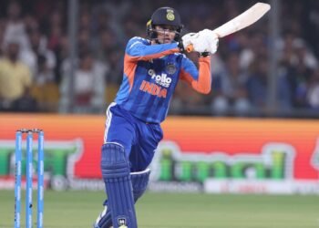 Abhishek Sharma breaks first-ball six record in T20Is