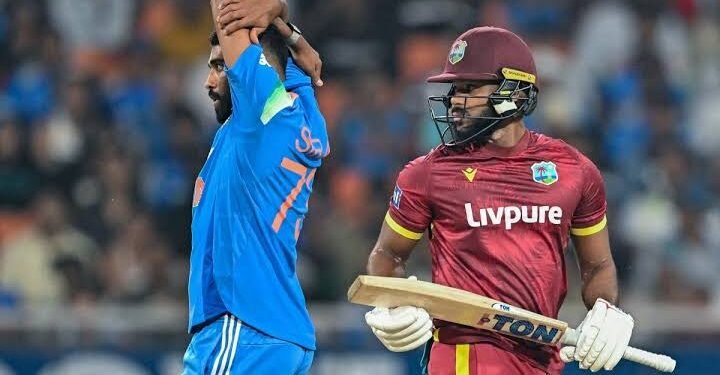 West Indies Pull Off Record Chase to Defeat India in 3rd ODI